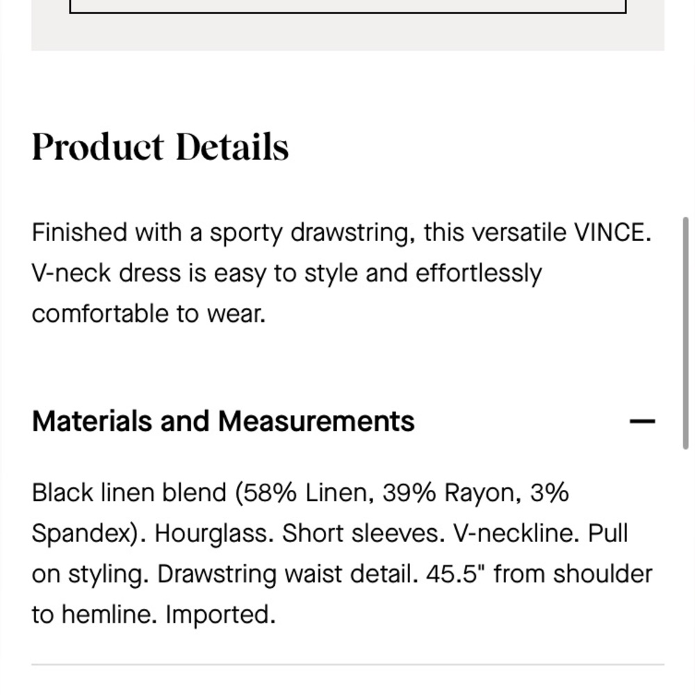 Vince Popover Vneck Tier Dress Black Medium - Picture 9 of 10